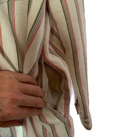 Madewell Flannel Sunday Shirt in Claxton Stripe w/POCKETS XS - Picture 4 of 11